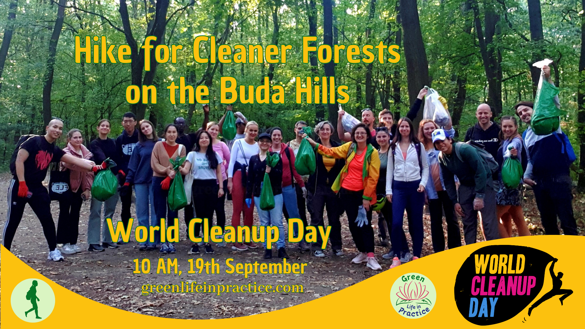 Hike for Cleaner Forests on the Buda Hills, World Cleanup Day Event